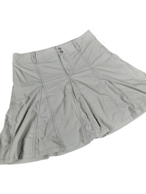 Sahalie Nylon Khaki Swing Skirt Skort SZ 4
